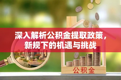花坛深入解析公积金提取政策，新规下的机遇与挑战