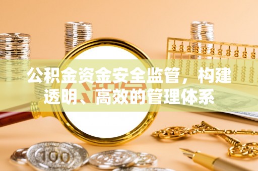 花坛公积金资金安全监管，构建透明、高效的管理体系