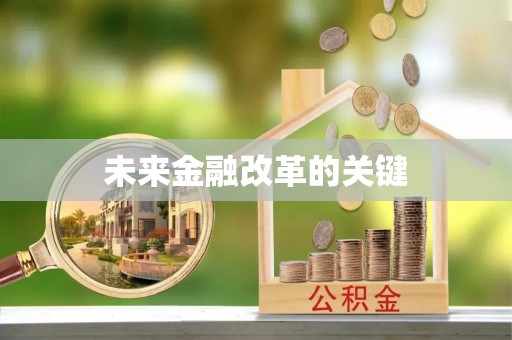 花坛未来金融改革的关键